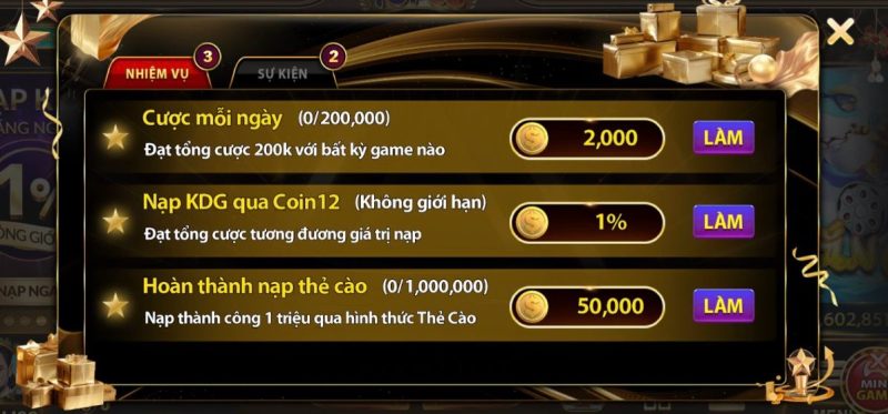 Các Nhiệm Vụ Tại Cổng Game Top88