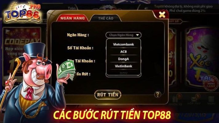 Hướng dẫn nạp rút tiền TOP88 bằng hình thức coin12